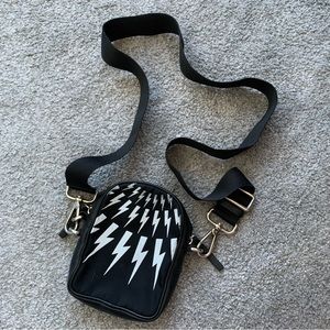 Neil Barrett Lightning bolt crossbody bag